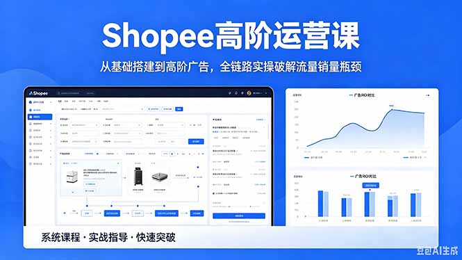 Shopee高阶运营课-2026年5月更新，从基础搭建到高阶广告，全链路实操破解流量销量瓶颈-百盟网