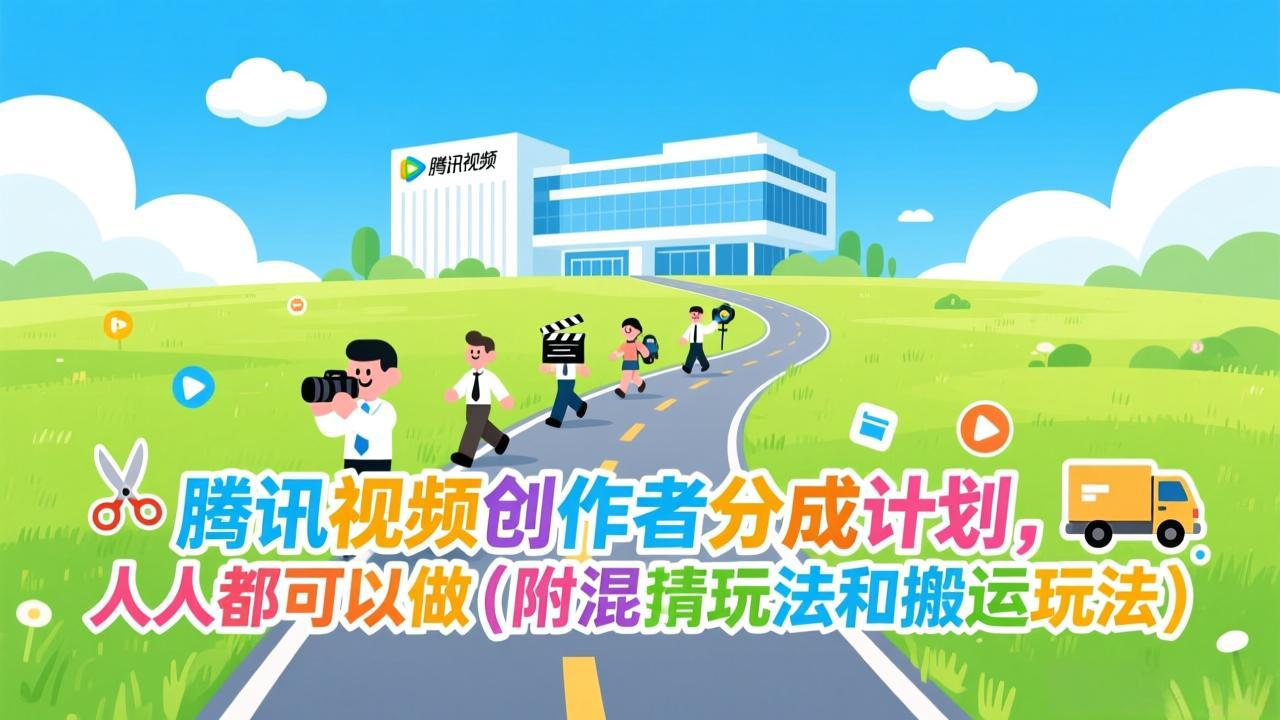 腾讯视频创作者分成计划，人人都可以做(附混剪玩法和搬运玩法-百盟网