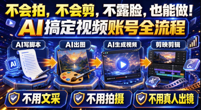 AI短视频起号实战项目，用AI做视频起号，45天涨粉12W，一条广告8.5k，广告接到手软，引流、变现两不误！-百盟网