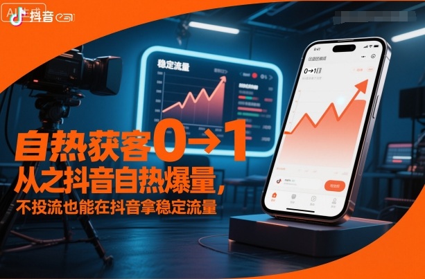 自热获客从0到1之抖音自热爆量,不投流也能在抖音拿稳定流量-百盟网