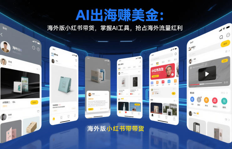 AI出海賺美金：海外版小红书带货，掌握AI工具，抢占海外流量红利(更新2026)-百盟网
