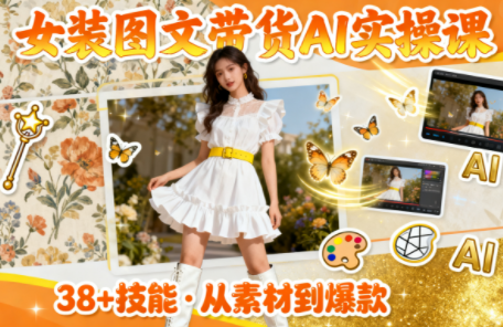 女装图文带货的AI实操课-百盟网