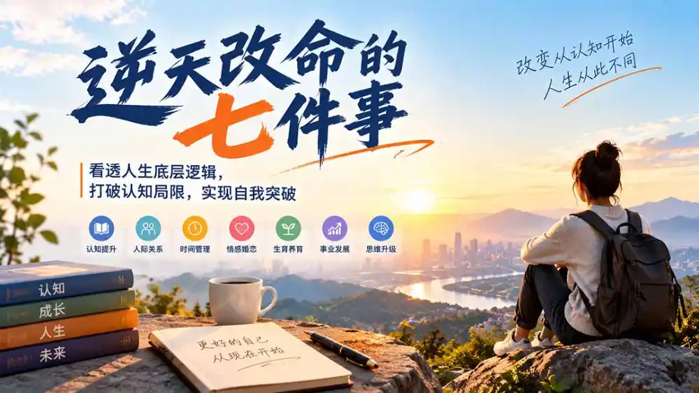 付费文章：逆天改命的七件事，看透人生底层逻辑，打破认知局限，实现自我突破-百盟网