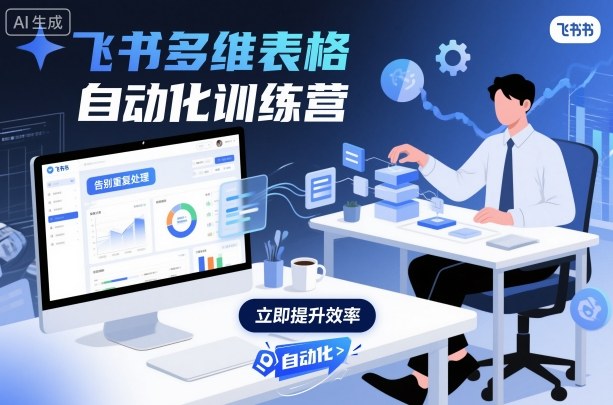 飞书多维表格自动化训练营，手把手教你告别重复处理，用多维表格开启高效办公新模式-百盟网