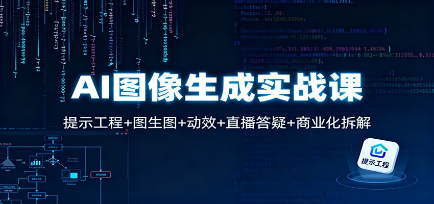 AI图像生成实战课:提示工程+图生图+动效+直播答疑+商业化拆解-百盟网