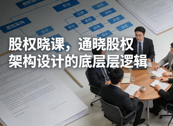 股权晓课，通晓股权架构设计的底层逻辑-百盟网