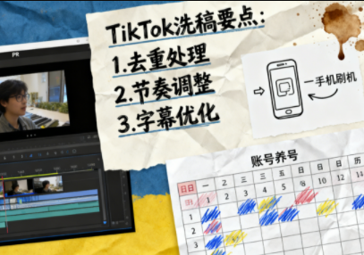 TikTok洗稿剪辑全流程课-百盟网