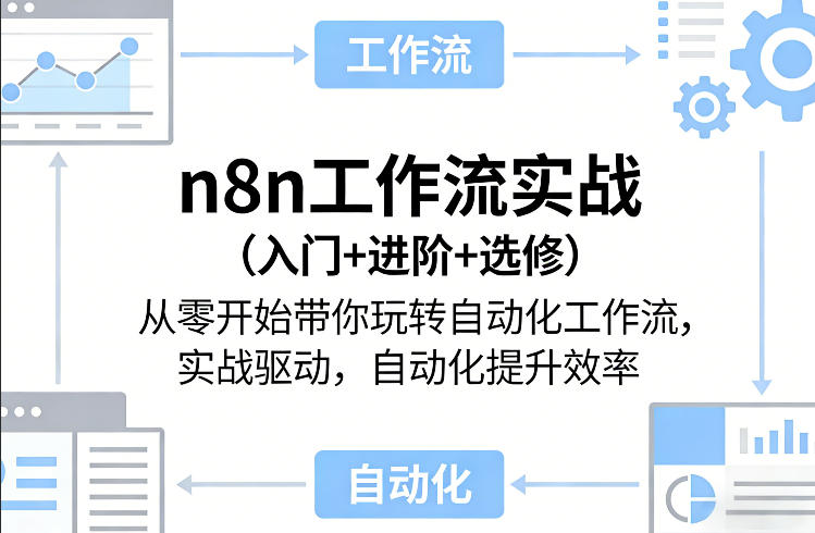 n8n工作流实战(入门+进阶+选修)从零开始带你玩转自动化工作流，实战驱动，自动化提升效率-百盟网