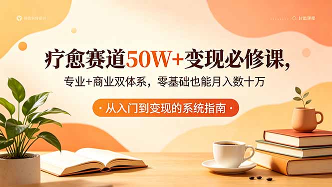 疗愈赛道50W+变现必修课，专业+商业双体系，零基础也能月入数十万-百盟网