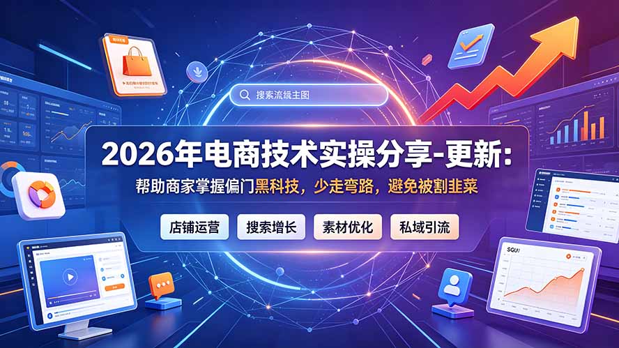 2026年电商技术实操分享-更新9月：帮助商家掌握偏门黑科技，少走弯路，避免被割韭菜-百盟网