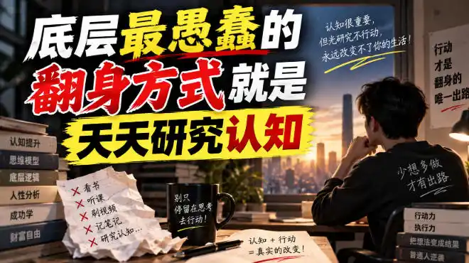 付费文章：底层最愚蠢的翻身方式就是天天研究认知-百盟网