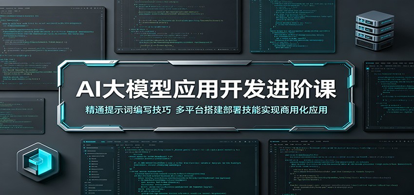 AI大模型应用开发进阶课：精通提示词编写技巧，多平台搭建部署技能实现商用化应用-百盟网