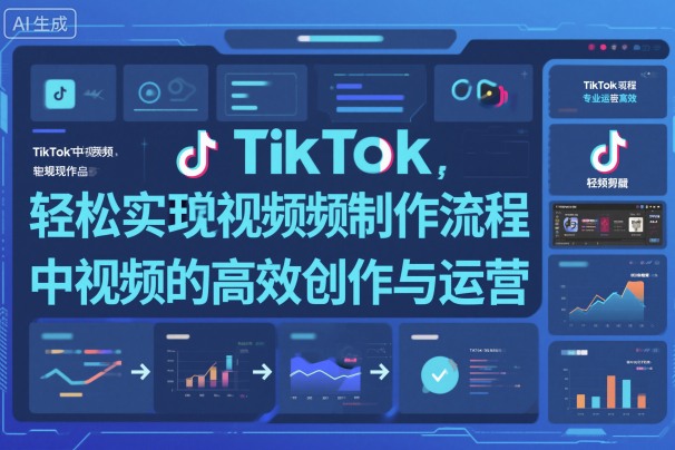 TikTok中视频制做流程，轻松实现Tk中视频的高效创作与运营-百盟网