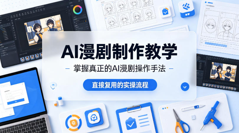 AI漫剧制作教学，带你掌握真正的AI漫剧操作手法，直接复用的实操流程-百盟网
