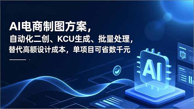 AI电商制图方案，自动化二创、SKU生成、批量处理，替代高额设计成本，单项目可省数千元-百盟网