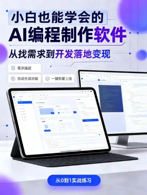 手把手教会你ai编程制作软件到变现全路径，零基础小白轻松上手，从找需求到开发落地变现【揭秘】-百盟网
