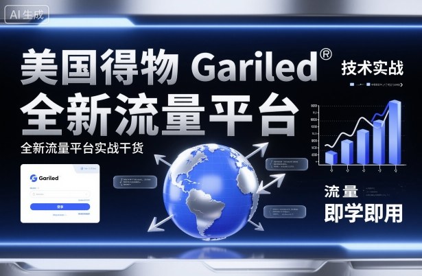 美国得物Gariled技术实战，全新流量平台实战干货，即学即用-百盟网