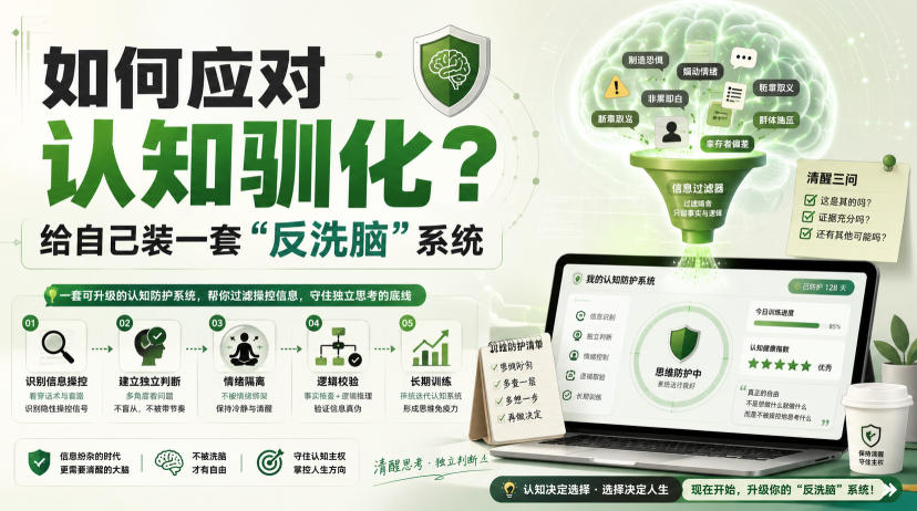 付费文章：如何应对认知驯化？给自己装一套“反洗脑”系统-百盟网