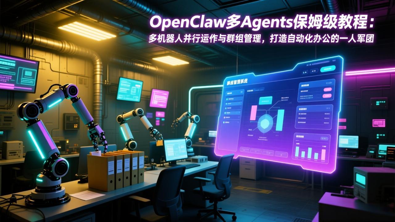 OpenClaw多Agents保姆级教程：多机器人并行运作与群组管理，打造自动化办公的一人军团-百盟网