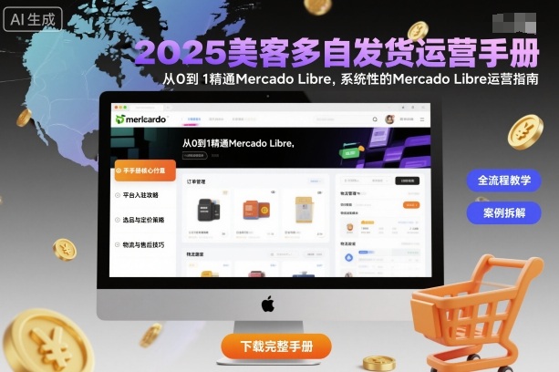 2025美客多自发货运营手册：从0到1精通Mercado Libre，系统性的Mercado Libre运营指南-百盟网