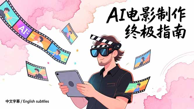 AI电影制作终极指南：从创意到成片，系统掌握智能影视全流程实战课(中英字幕-百盟网