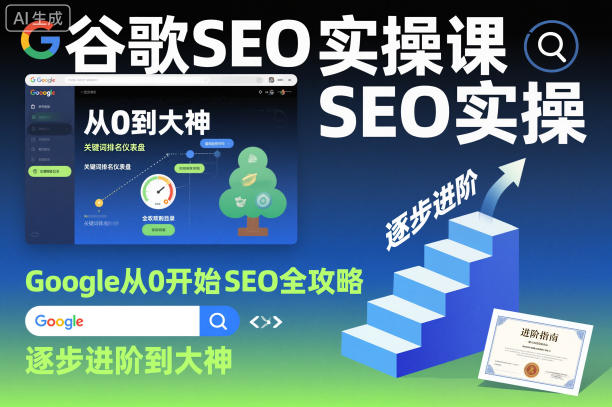 谷歌SEO实操课,Google从0开始SEO全攻略,逐步进阶到大神(更新26年)-百盟网