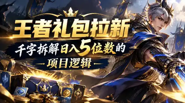 王者游戏礼包拉新_千字拆解日入5位数的项目逻辑-百盟网