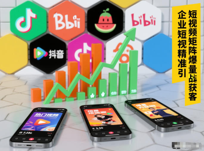企业短视频精准引流矩阵获客，短视频矩阵爆量战法-百盟网