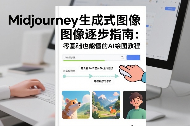 Midjourney生成式图像逐步指南：零基础也能懂的AI绘图教程-百盟网