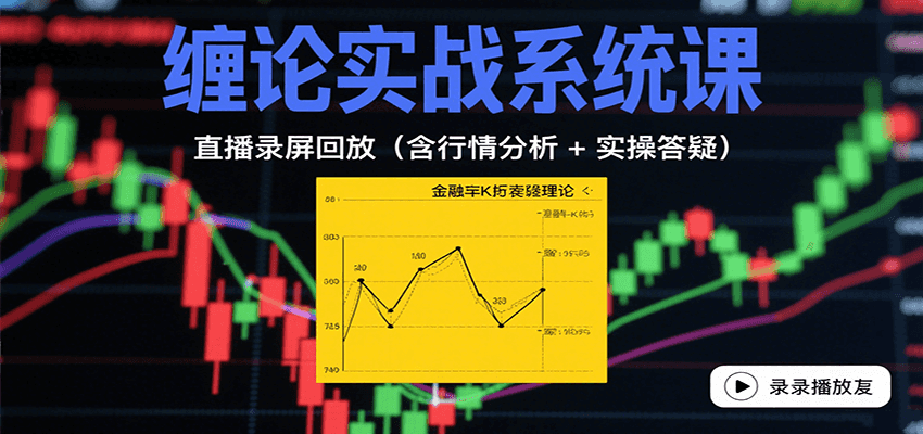 缠论实战系统课：直播录屏回放(含行情分析 + 实操答疑(更新10月)-百盟网