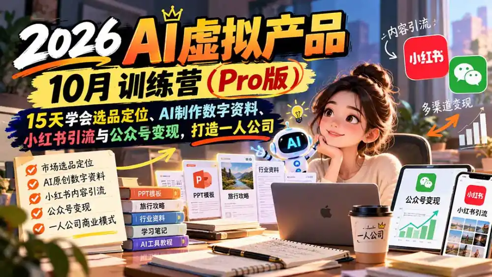 2026AI虚拟产品10月训练营(Pro版