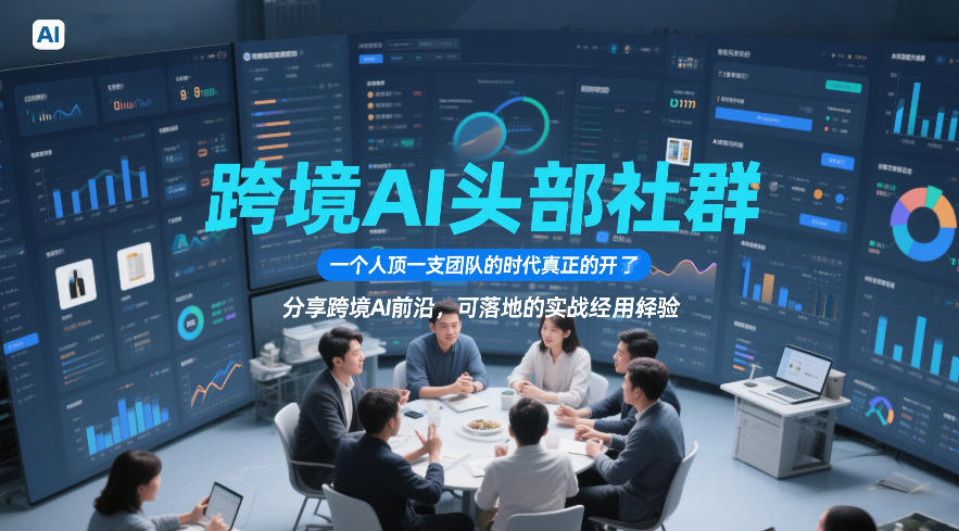 跨境AI头部社群，一个人顶一支团队的时代真正的开始了，分享跨境AI前沿，可落地的实战经验(更新5月23日)-百盟网