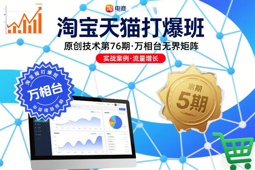 淘宝天猫打爆班原创技术第76期，万相台无界矩阵-百盟网