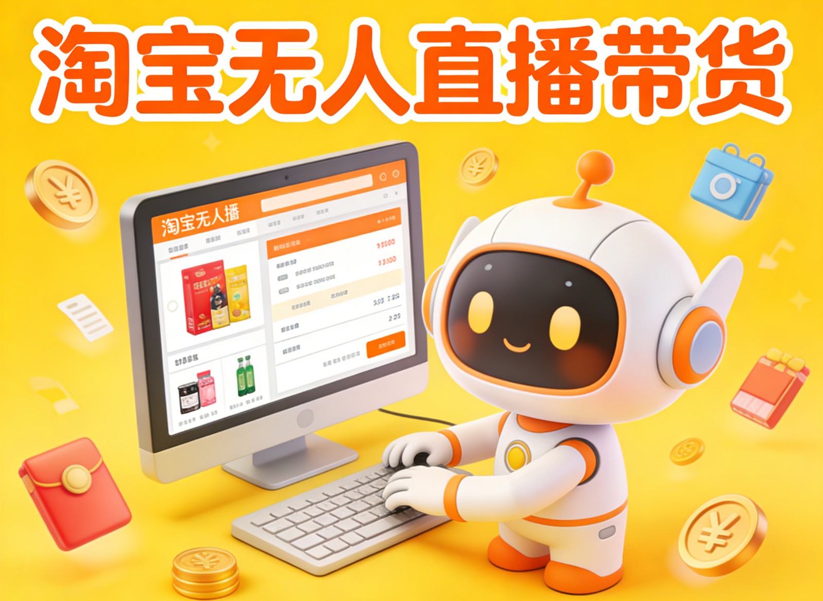 淘宝无人直播带货，24小时自动卖货，月佣金1W+，不违规不封号，不用露脸-百盟网