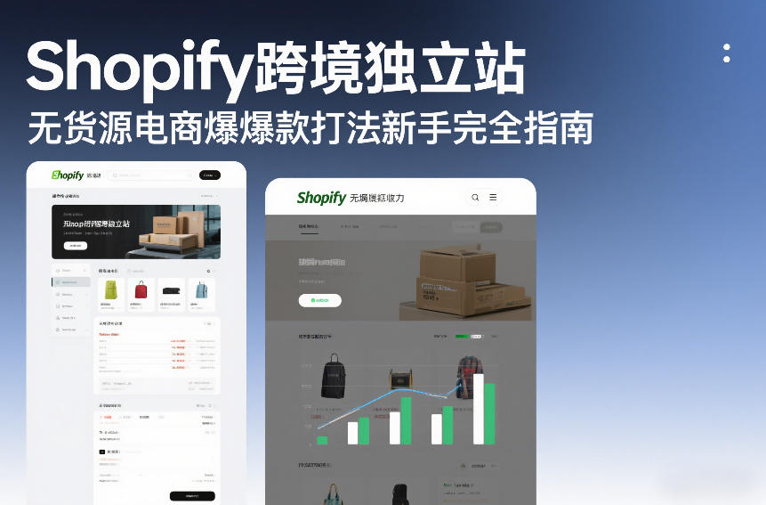 Shopify跨境独立站无货源电商爆款打法新手完全指南-百盟网