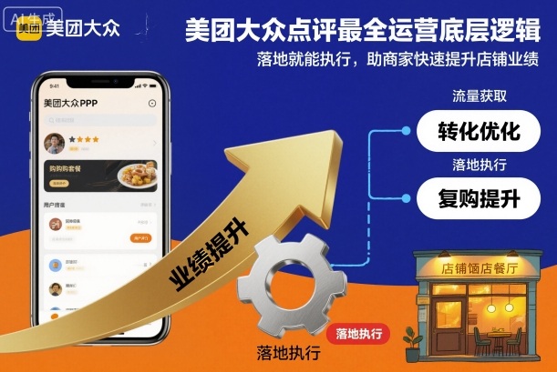 美团大众点评最全运营底层逻辑，落地就能执行，助商家快速提升店铺业绩-百盟网