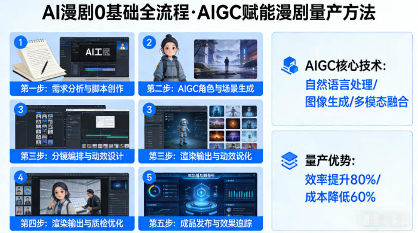 AI漫剧0基础全流程，快速掌握AIGC赋能的漫剧量产方法-百盟网