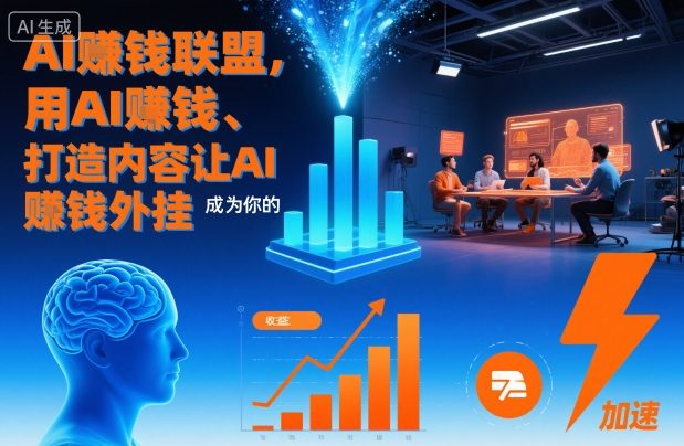 AI賺钱联盟，用AI賺钱、打造内容让AI成为你的賺钱外挂-百盟网