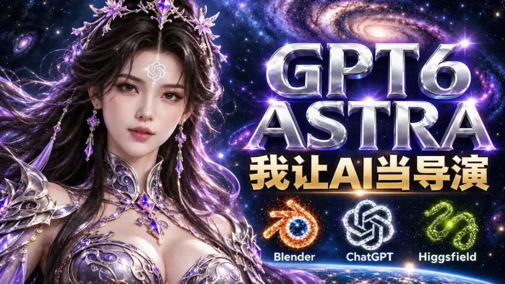 让GPT-6 Astra当导演！Higgsfield和Blender实战打造30秒玄幻精准运镜短片！-百盟网