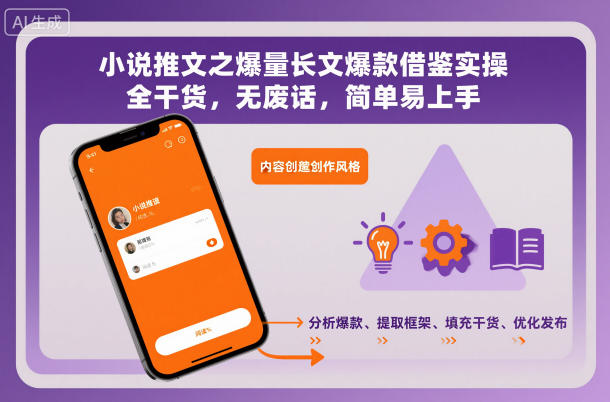 小说推文之爆量长文爆款借鉴实操，全干货，无废话，简单易上手-百盟网