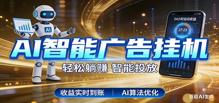 智能广告挂机新时代,利用碎片化时间实现稳定被动收益,AI帮你持续盈利-百盟网