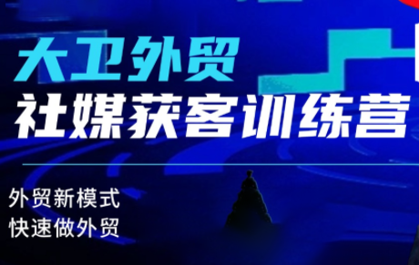 大卫老师·外贸社媒获客独家训练营(更新10月)-百盟网