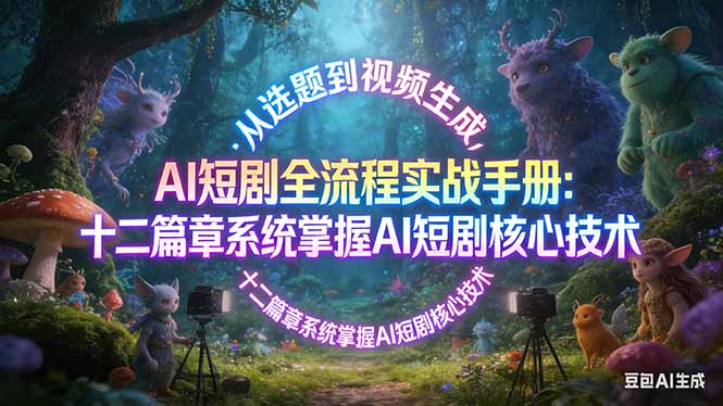 AI 短剧全流程实战手册：从选题到视频生成，十二篇章系统掌握 AI 短剧核心技术-百盟网