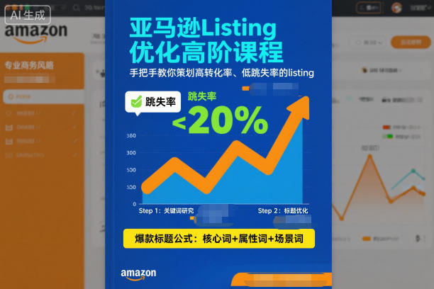 亚马逊Listing优化高阶课程，手把手教你策划高转化率、低跳失率的listing-百盟网
