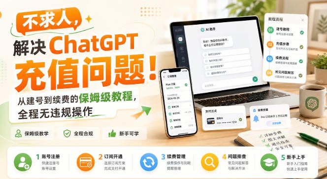 不求人，解决ChatGPT充值问题！从建号到续费的保姆级教程，全程无违规操作-百盟网