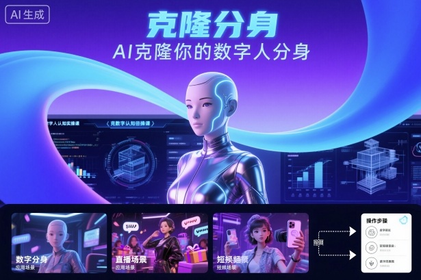 AI数字人认知实操课，克隆你的数字人分身-百盟网