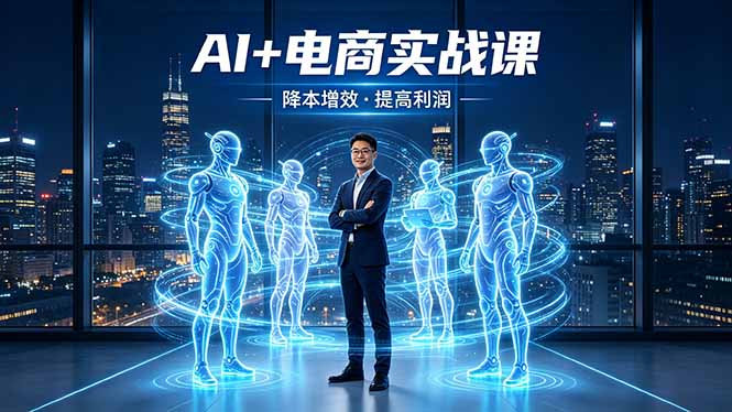 AI+电商实战课，1人+N个AI 智能体，把SOP变AI员工，实现降本增效提高利润-百盟网