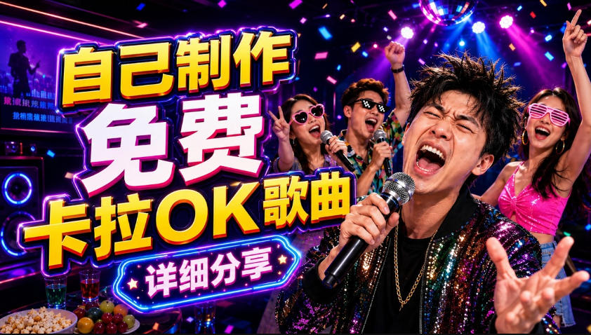 零基础AI制作免费卡拉OK视频教程，从歌曲生成、音轨分离到字幕制作、视频导出，手把手教学-百盟网